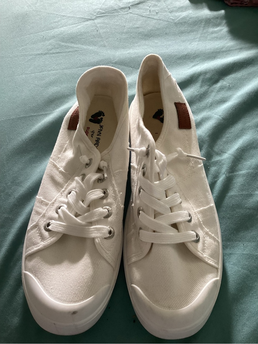 Classic White Low-Top Canvas Sneakers